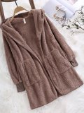 Pockets Casual Hoodie Quilted Coat