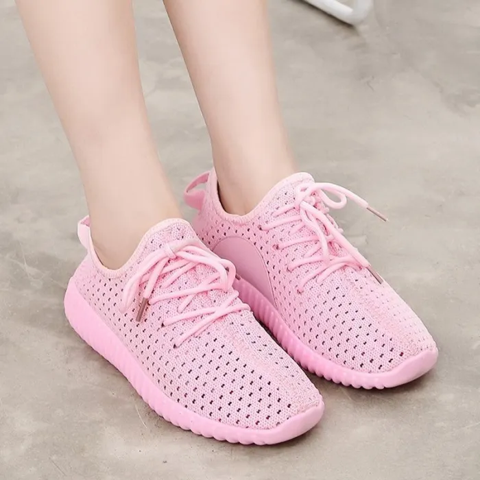 Women Mesh Fabric Sneakers Casual Comfort Breathable Shoes