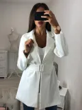 Shawl Collar Long Sleeve Vintage Blazers