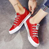 Women Fabric Sneakers Casual Comfort Lace Up Shoes