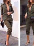 Cotton Stripes Sleeveless Basic Crew Neck Jumpsuits Romper