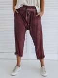 Plus Size Casual Pockets Pants