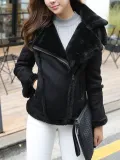 Vintage Patchwork Cotton-Blend Long Sleeve Coat
