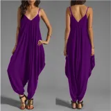 Low Chest V Collar Sexy Jumpsuit