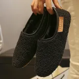 Women's Soft Round Toe Flat Casual Pregnant Winter Plus Size Shoes