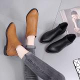 Women Artificial Leather Booties Casual Comfort Zipper Shoes