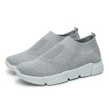 White All Season Elastic Cloth Sneaker