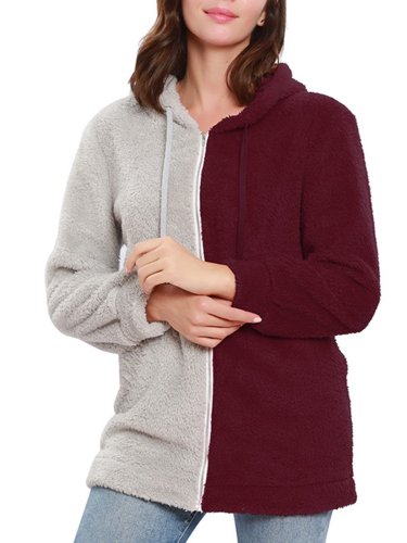 Fuzzy Wool Sherpa Coat Casual Cashmere Teddy Bear Coats