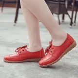Women PU Loafers Casual Comfort Slip On Shoes
