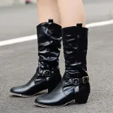 Women Vintage Booties Casual Plus Size Shoes