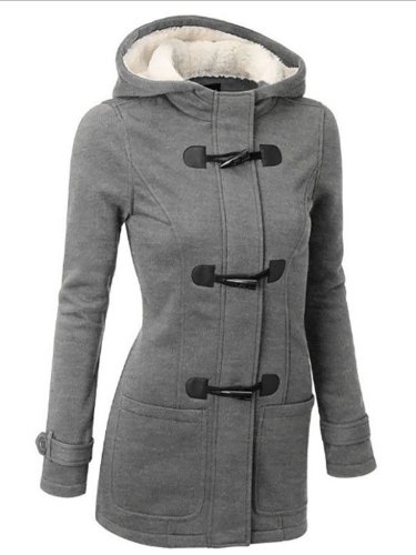 Womens Plus Size Paneled Hoodie Outerwears