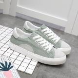 Light_green Artificial Nubuck Daily Flat Heel Sneakers