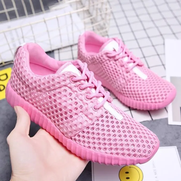 Women Mesh Fabric Sneakers Casual Breathable Durable Outdoor Shoes
