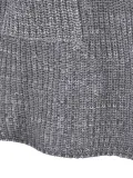 Gray Casual Knitted Solid Shift Outerwear