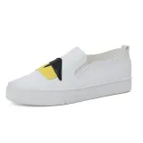 Women PU Loafers Casual Comfort Slip On Shoes