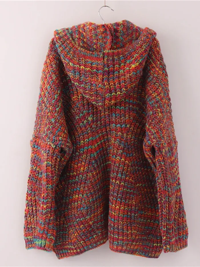 Cotton-blend Sweet Knitted Solid Quilted Coat