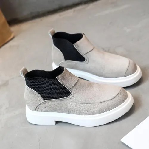Slip-on Casual Suede Elastic Band Ankle Boots