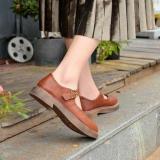 Mary Jane Spring/Fall PU Daily Adjustable Buckle Retro Flats