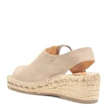Women Arc Suede Espadrille Wedge Sandals