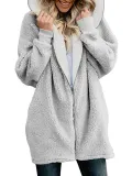 Women Fluffy Sherpa Coat Sweet Hoodie Teddy Bear Coats