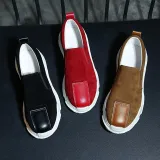 Women Round Toe Sneakers Casual Comfort Slip On Shoes