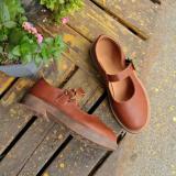 Mary Jane Spring/Fall PU Daily Adjustable Buckle Retro Flats