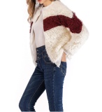 White Long Sleeve Round Neck Tops