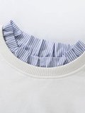 Long Sleeve Ruffled H-line Hoodie