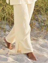 Cotton Plain Casual Pants
