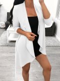 Long Sleeve Solid Casual Cardigan