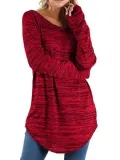 Round Neck Long Sleeve Top