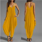 Low Chest V Collar Sexy Jumpsuit