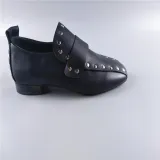 Women Chunky Heel Artificial Leather Rivet Spring/Fall Loafers