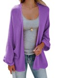 Cotton-blend Solid Casual Paneled Quilted Coat