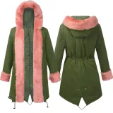 Warm Vintage Casual Cotton-Blend Long Sleeve Army Green Coat