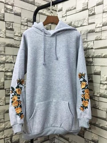 Long Sleeve Hoodie Cotton Outerwear
