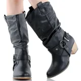 Women Vintage Booties Casual Plus Size Shoes