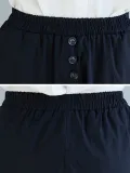 Plus Size Women Plain Casual Pants