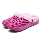 Women Closed Toe Warm Plus Size Slippers Casual Shoes