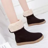 Women's Round Toe Casual Low Heel Boots