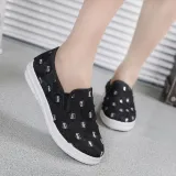 Women Flat Denim Loafers Casual Slip On Shoes