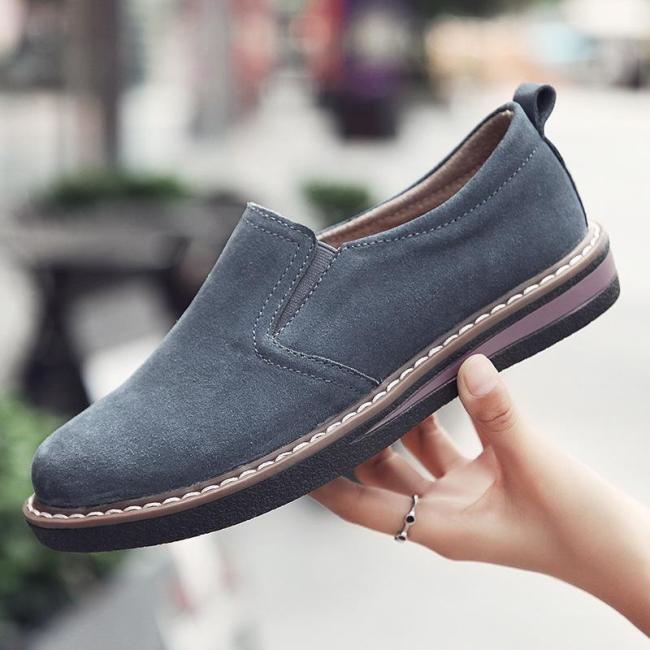 Women Classic Flat Shoes Comfortable Round Toe Leisure Shoes