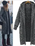 Women Knitted Plain Casual Outerwear