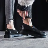Women Casual Panel Summer Low Heel Oxfords Shoes