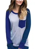 Casual A-Line Long Sleeve Pockets Blouse & Shirts