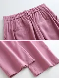 Plus Size Women Plain Casual Pants