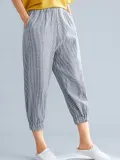 Women Plaid Casual Pants