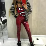 Elastic High Waist Slim Fashion Leggings