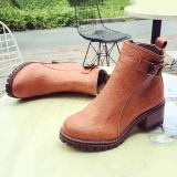 Women PU Booties Casual Comfort Zipper Shoes