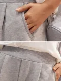 Plus Size Women Plain Casual Pants